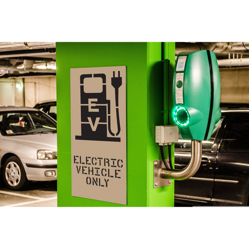 Electric Vehicle Charging Station Pump Stencil
